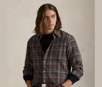 Kariertes Custom-Fit Flanellhemd