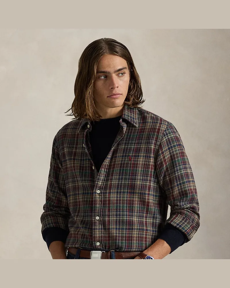 Ralph Lauren Kariertes Custom-Fit Flanellhemd Multi