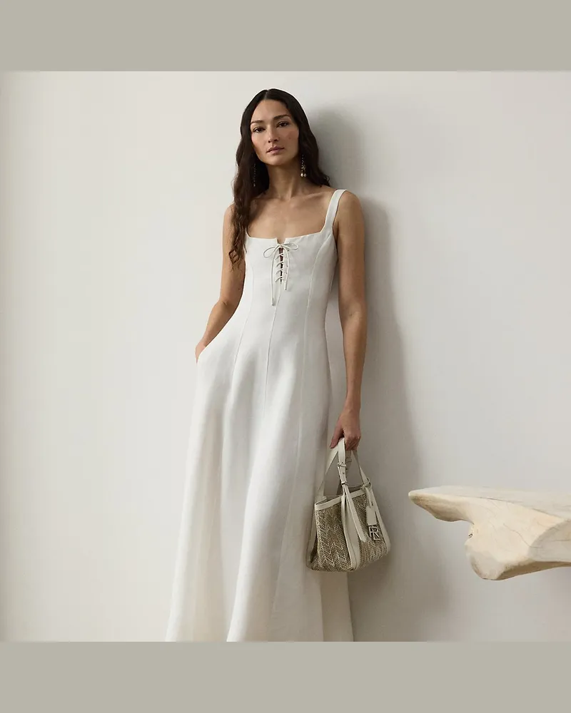 Ralph Lauren Tageskleid Sonali aus Segeltuch Cream