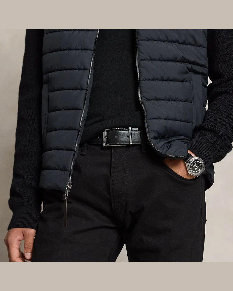 Ralph Lauren Wendegürtel aus Leder Black