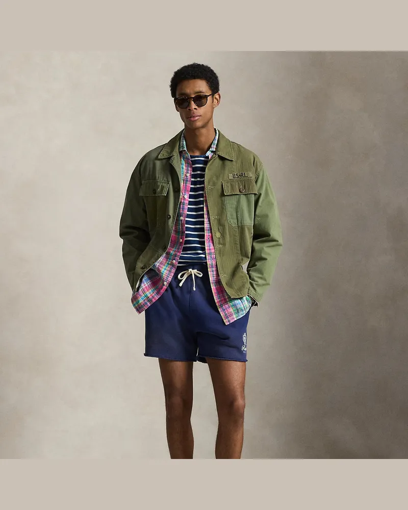 Ralph Lauren Relaxed-Fit Fleece-Shorts mit Grafik Blue