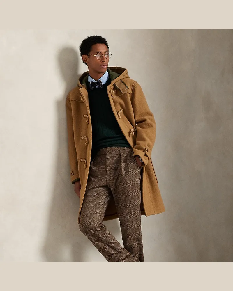 Ralph Lauren Jerseyhose mit Glencheckmuster Brown