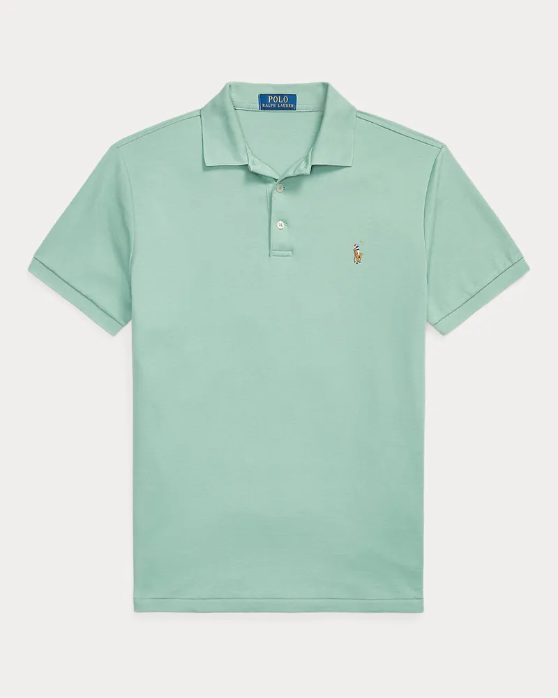 Ralph Lauren Custom-Slim-Fit Baumwoll-Poloshirt Green