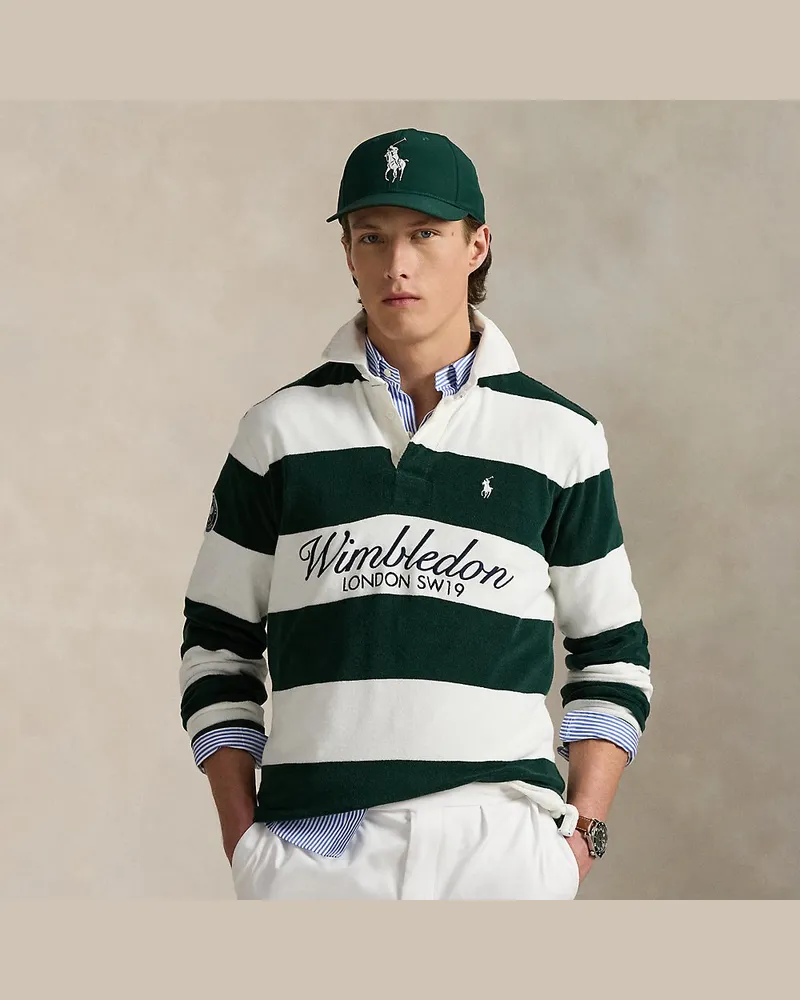 Ralph Lauren Classic-Fit Frottee-Rugbyhemd Wimbledon Green