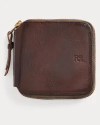 Ralph Lauren Lederbrieftasche mit Reißverschluss Brown