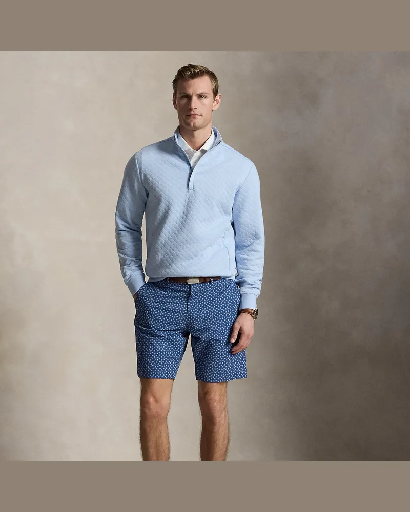 Ralph Lauren Tailored-Fit Stretch-Shorts mit Druck Blue