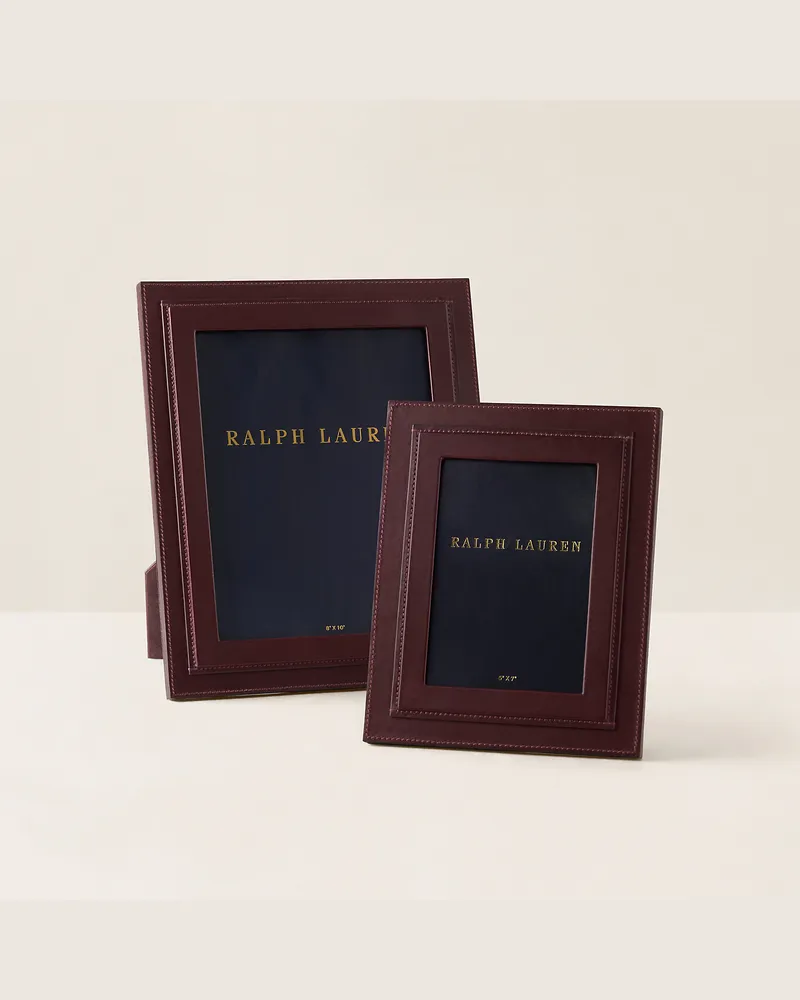 Ralph Lauren Home Lederrahmen Brennan Red