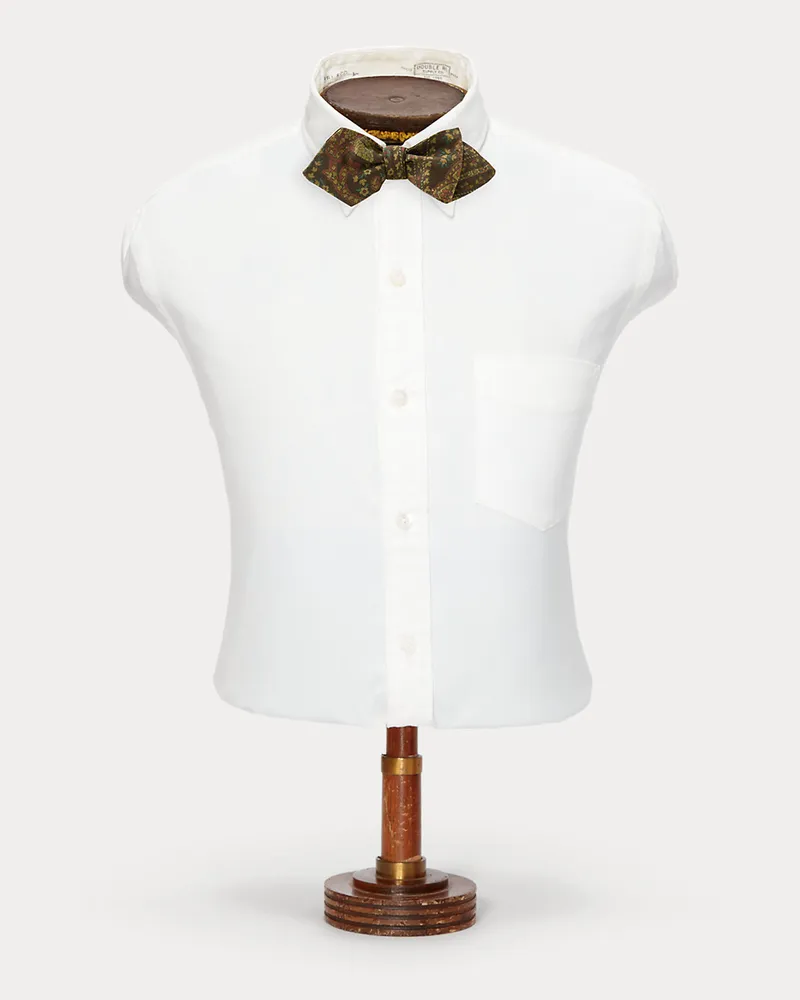 Ralph Lauren Fliege aus Leinen mit Paisley-Motiv Brown