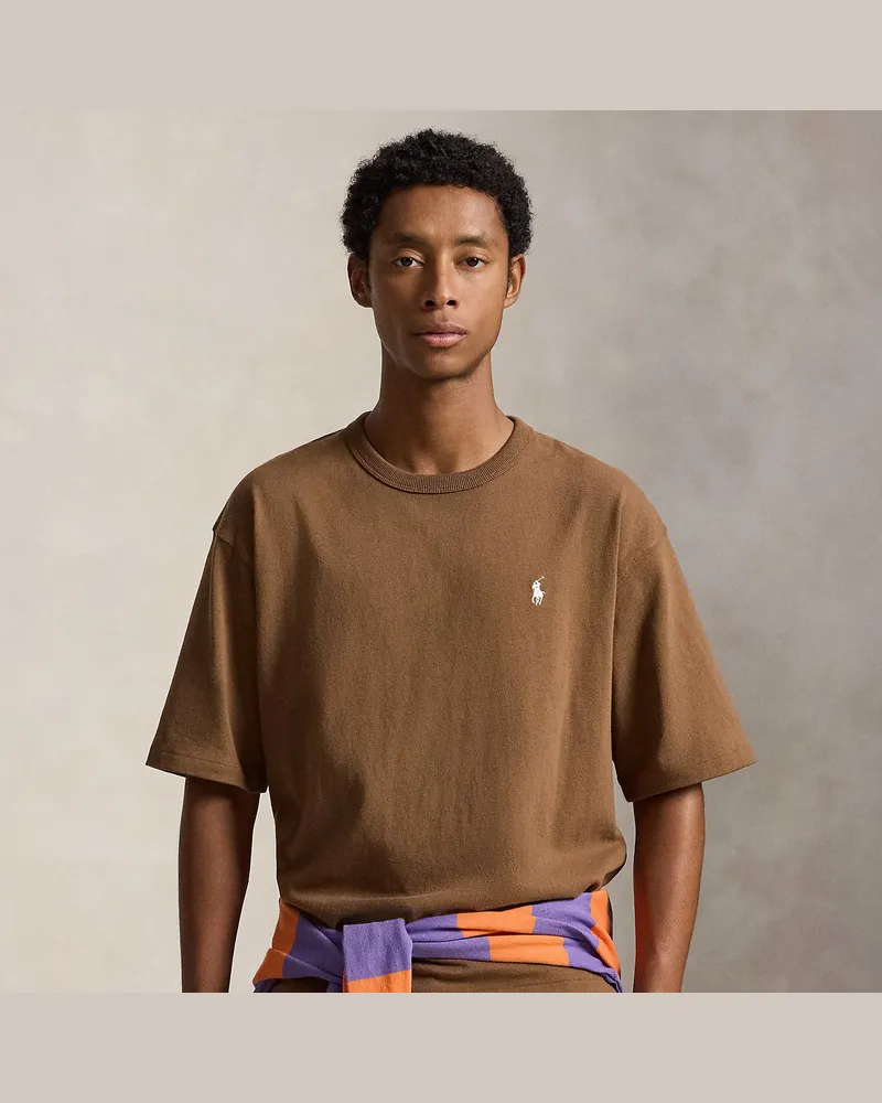 Ralph Lauren Relaxed-Fit Rundhals-T-Shirt aus Jersey Brown