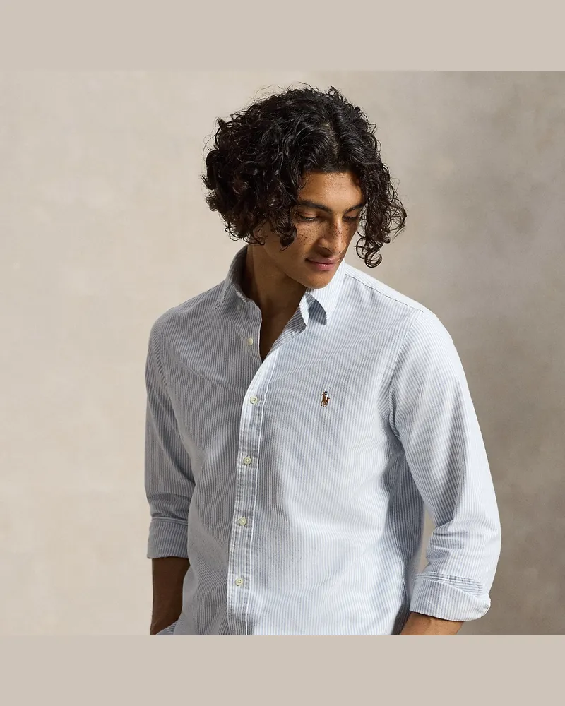 Ralph Lauren Classic-Fit Oxfordhemd mit Streifen Blue