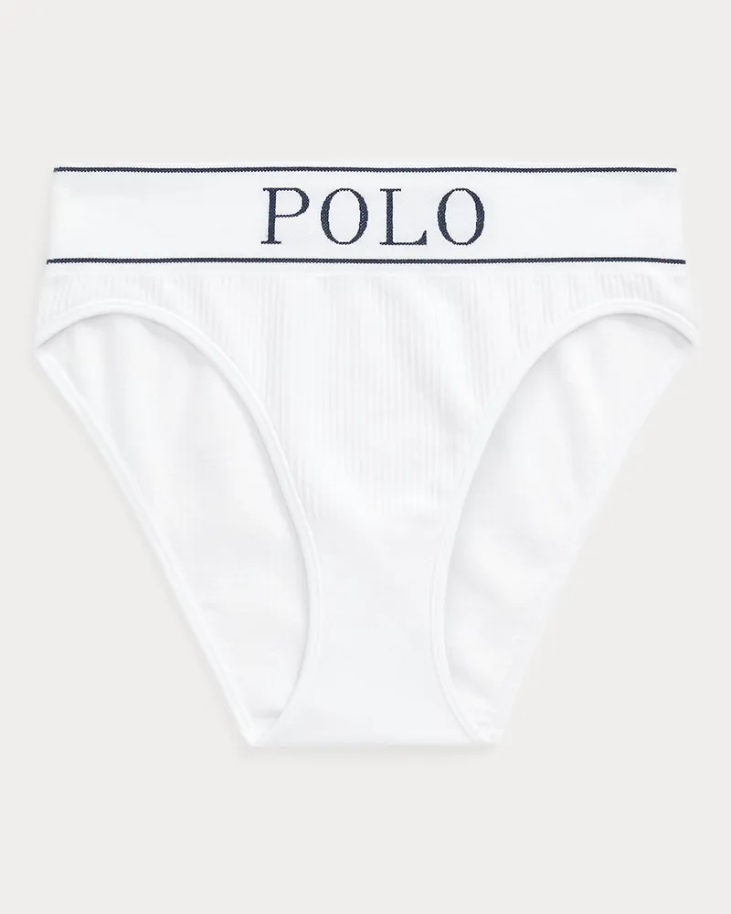 Ralph Lauren Nahtloser Slip mit hoher Leibhöhe White