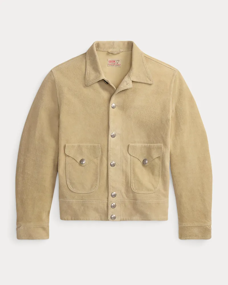 Ralph Lauren Jacke aus Rauwildleder White