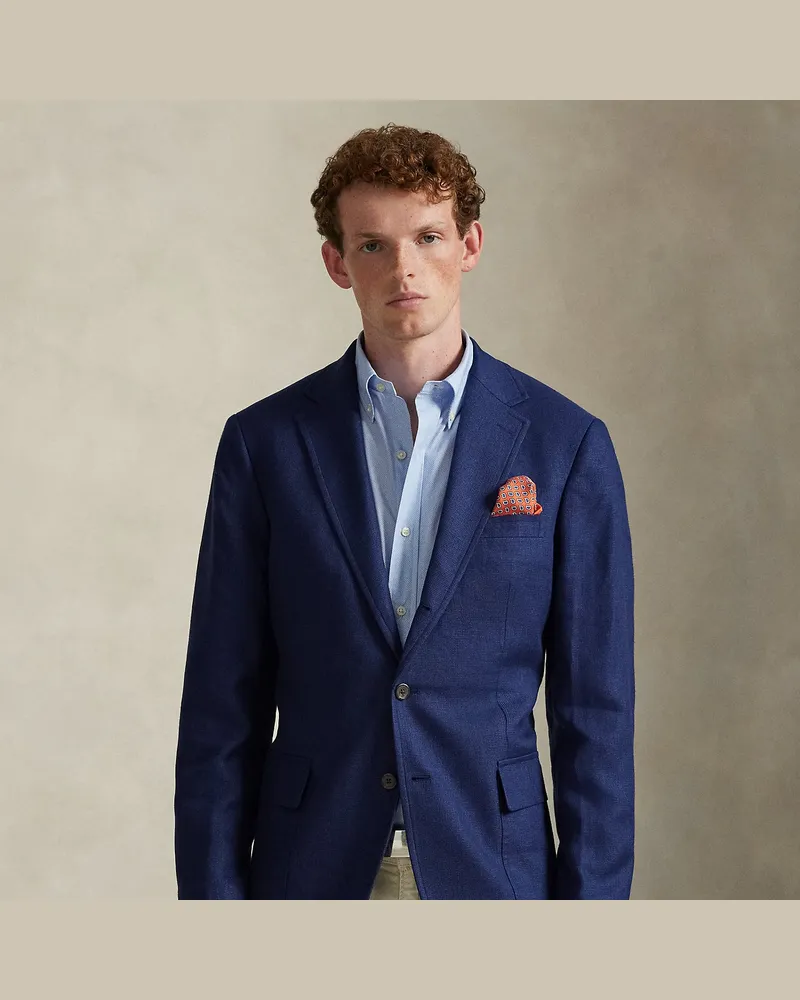 Ralph Lauren Polo Soft Strick-Sakko im Modern-Fit Blue
