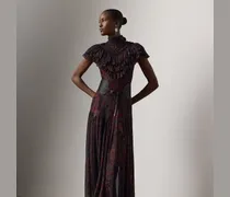 Geblümtes Chiffon-Abendkleid Cressida