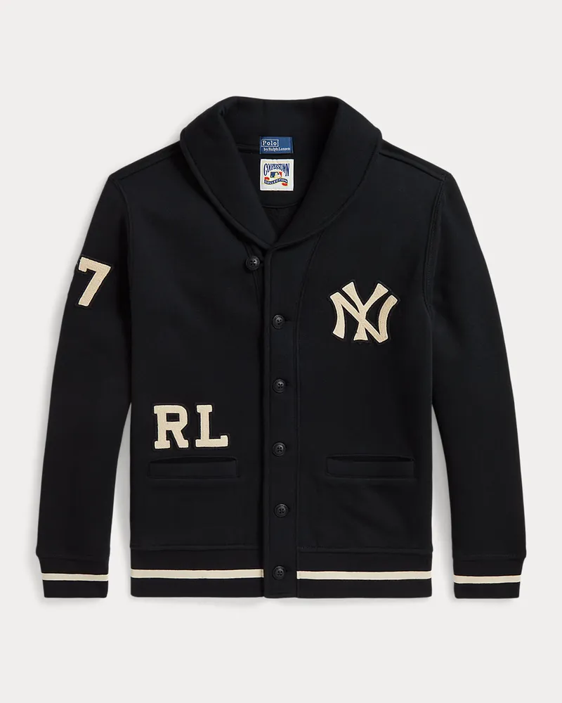 Ralph Lauren Fleecejacke Polo   Lauren Yankees Black