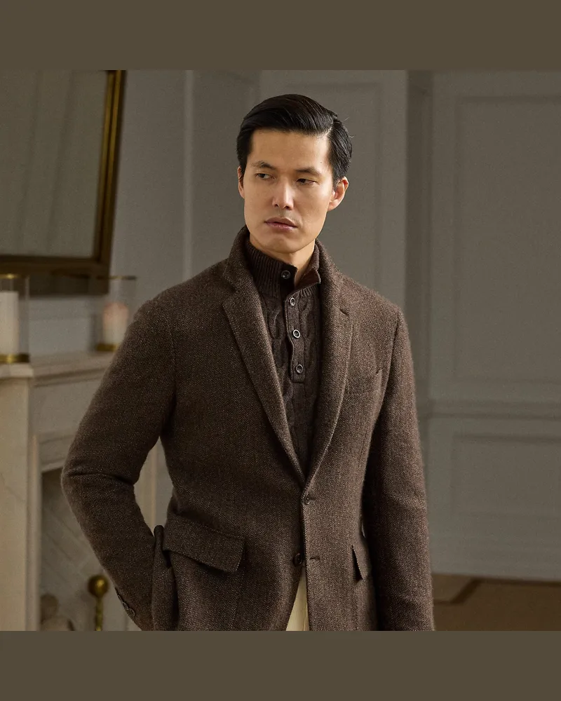 Ralph Lauren Handgeschneiderte Fischgratjacke Hadley Brown