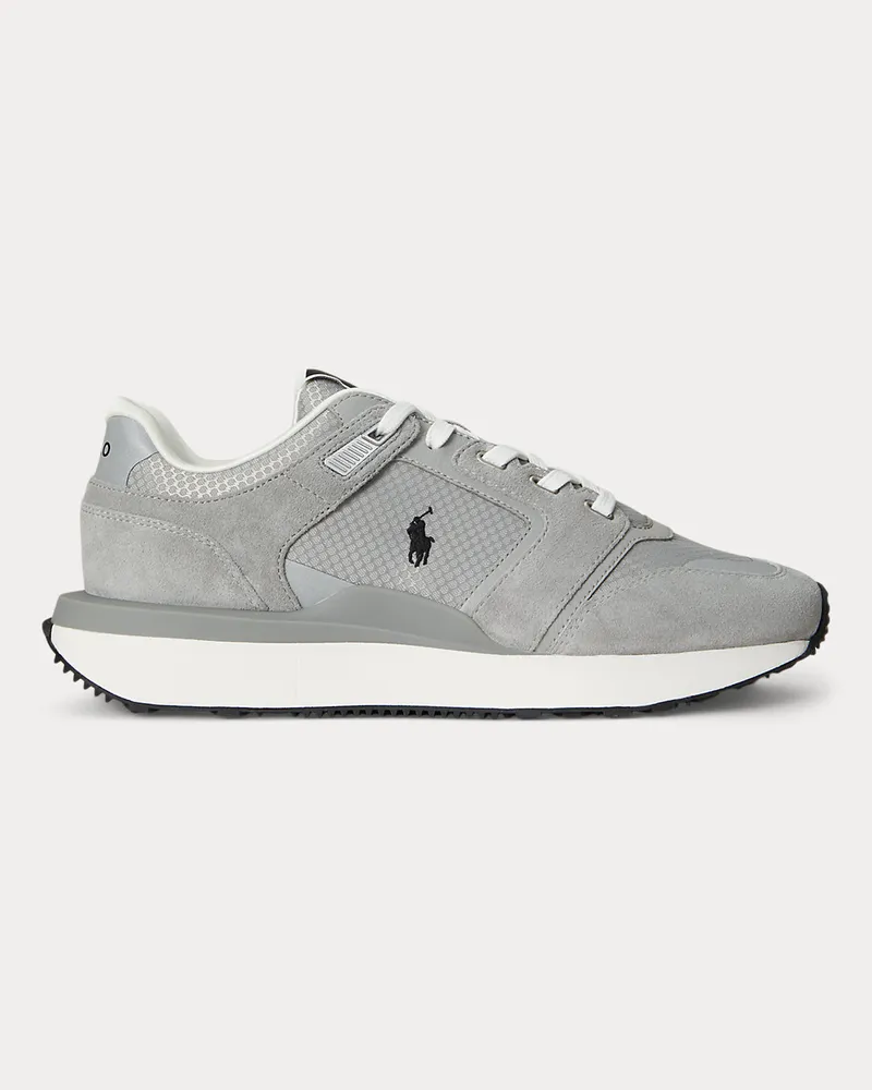 Ralph Lauren Sneaker Train 89 V2 mit Wildlederbahnen Grey