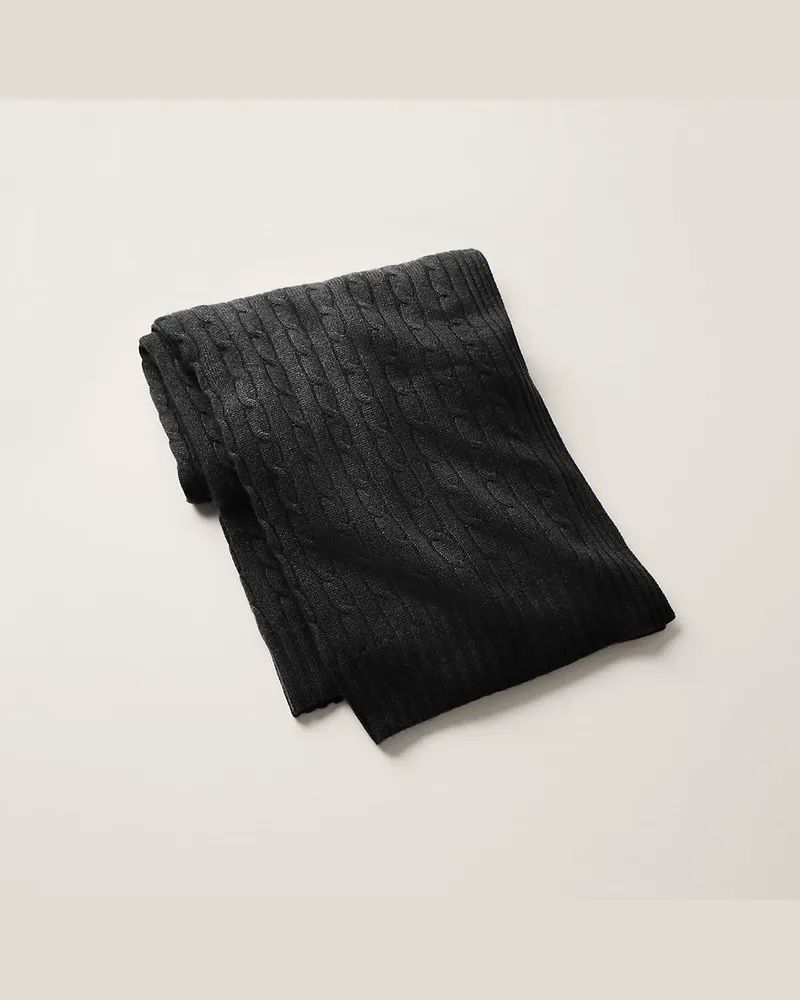 Ralph Lauren Home Die klassische Tagesdecke aus Kaschmir Black