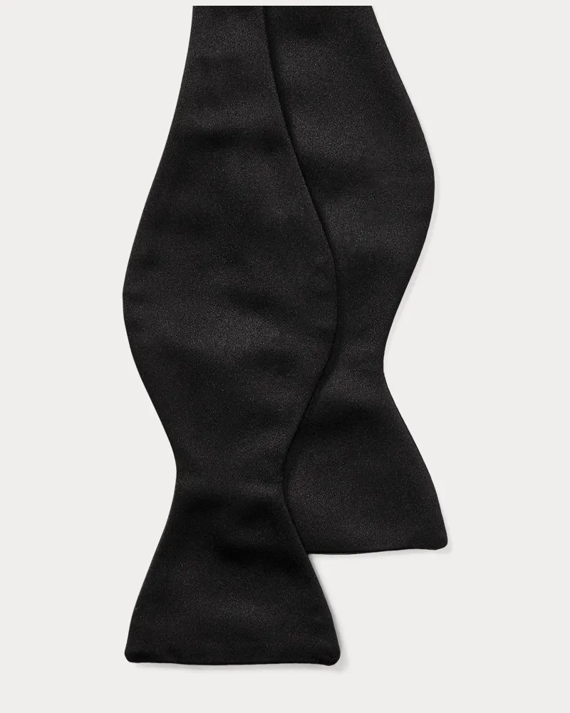 Ralph Lauren Fliege aus Seidensatin Black