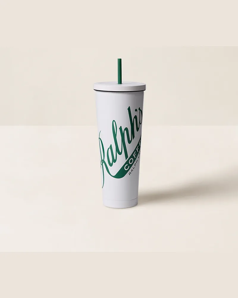 Ralph Lauren Home Becher  Ralph Lauren’s Coffee mit Strohhalm White