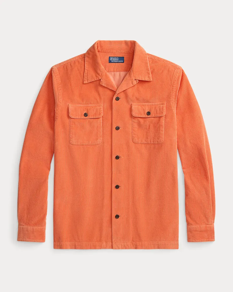 Ralph Lauren Classic-Fit Kordsamthemd Orange