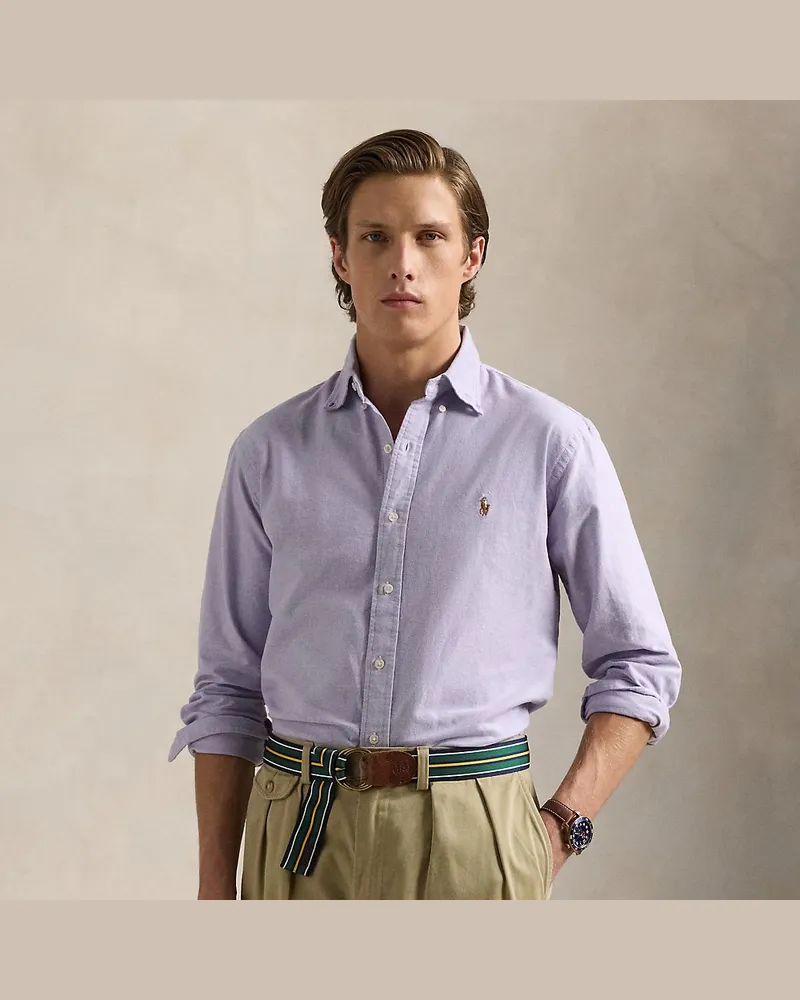 Ralph Lauren Slim-Fit Oxfordhemd Purple