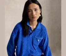 Langärmliges Poloshirt aus Frottee