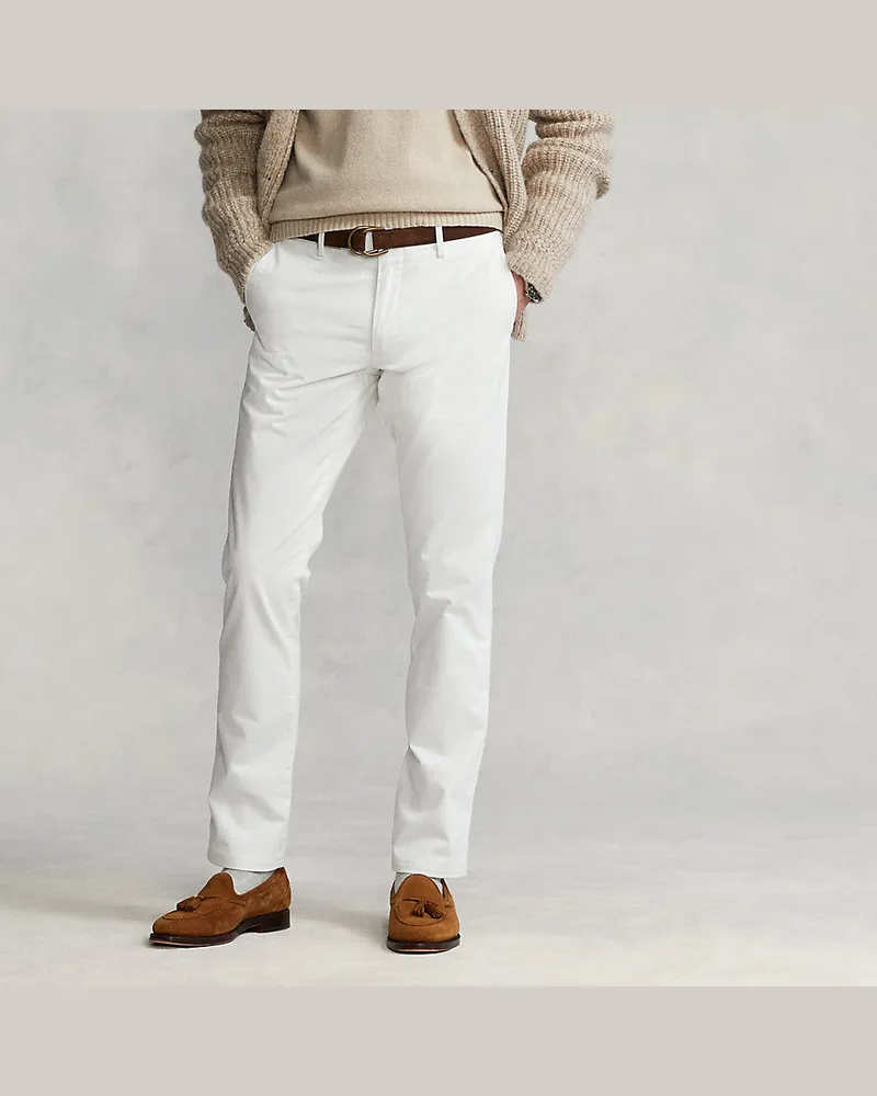 Ralph Lauren Chinohose Greenwich im Stretch-Slim-Fit White