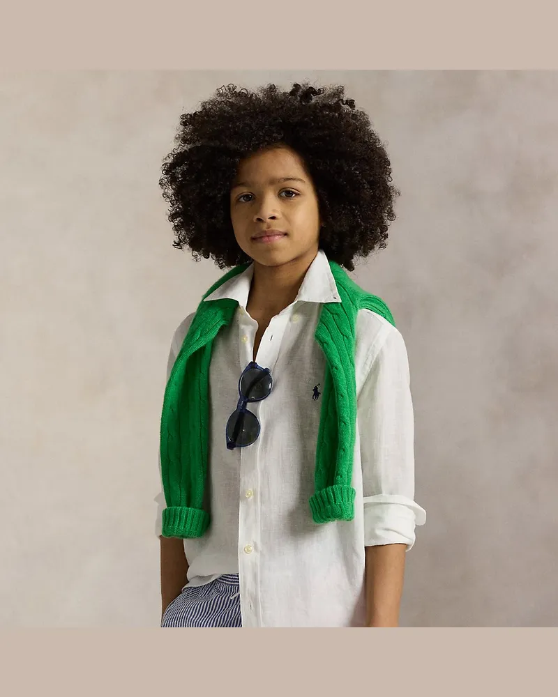 Ralph Lauren Leinenhemd White