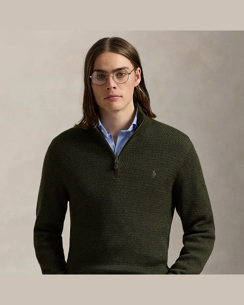 Ralph Lauren Waschbarer Wollpullover Green