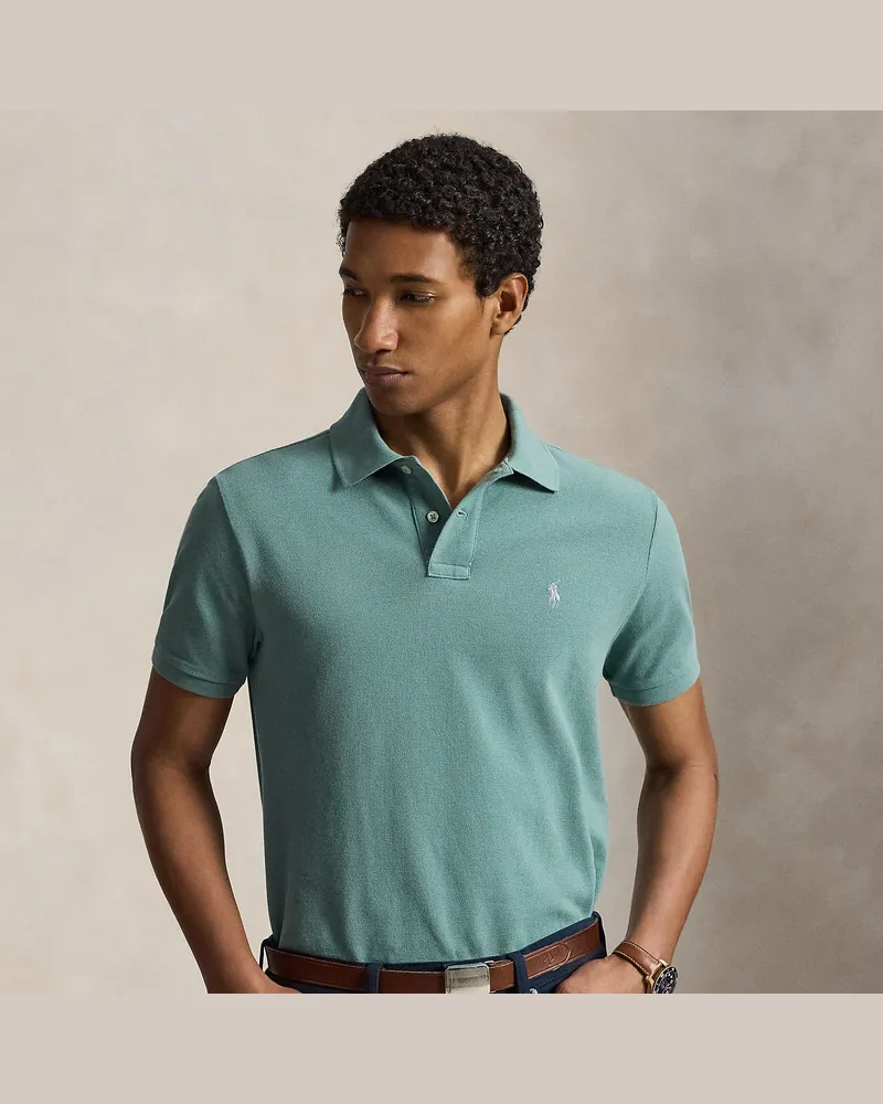 Ralph Lauren Slim-Fit Poloshirt aus Piqué Green