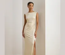 Metallic-Abendkleid mit Schnalle