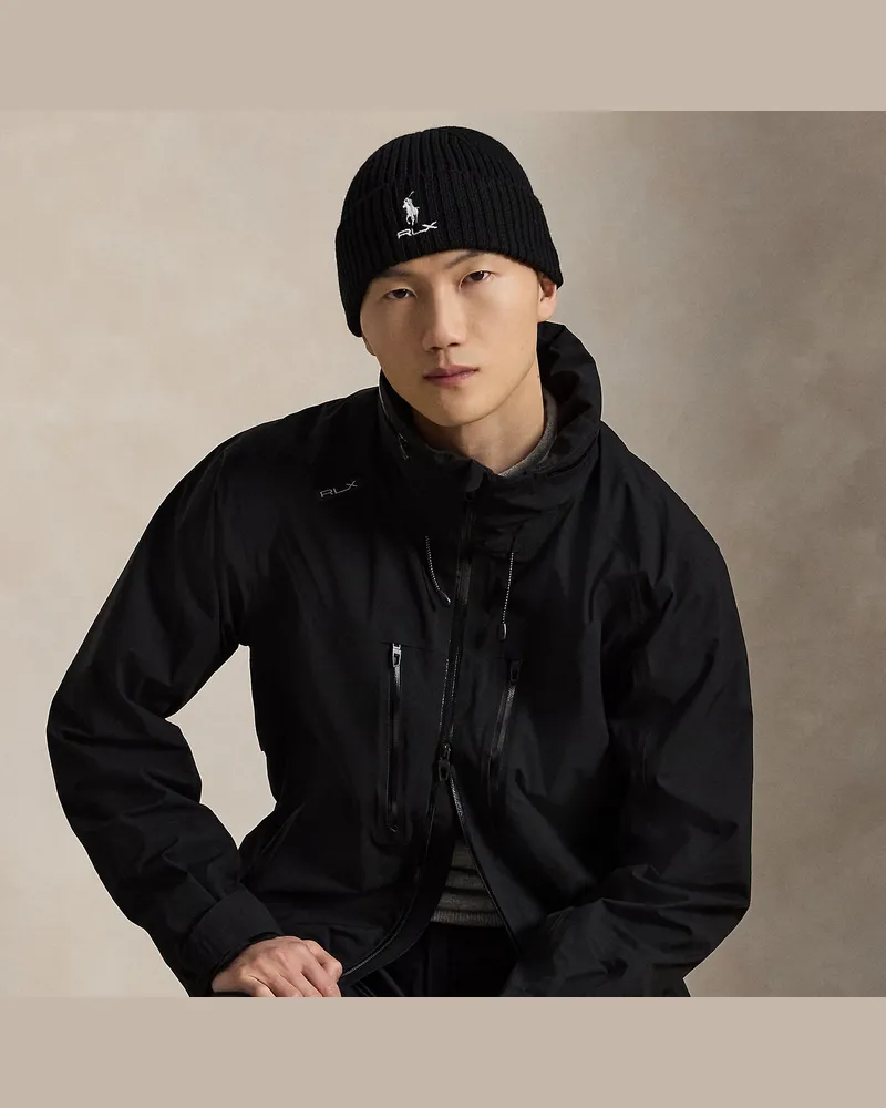 Ralph Lauren Regenjacke mit Kapuze Black