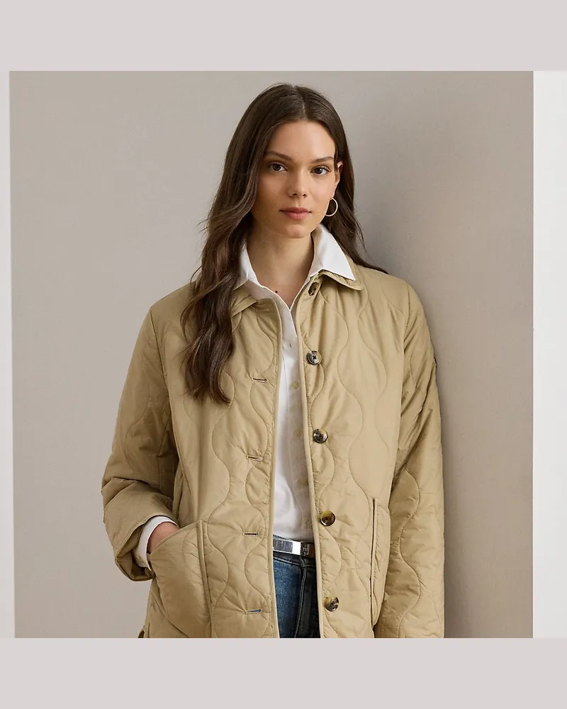 Ralph Lauren Jacke mit Zwiebelsteppung Tan