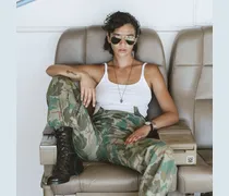 Twill-Overall mit Camouflage-Muster