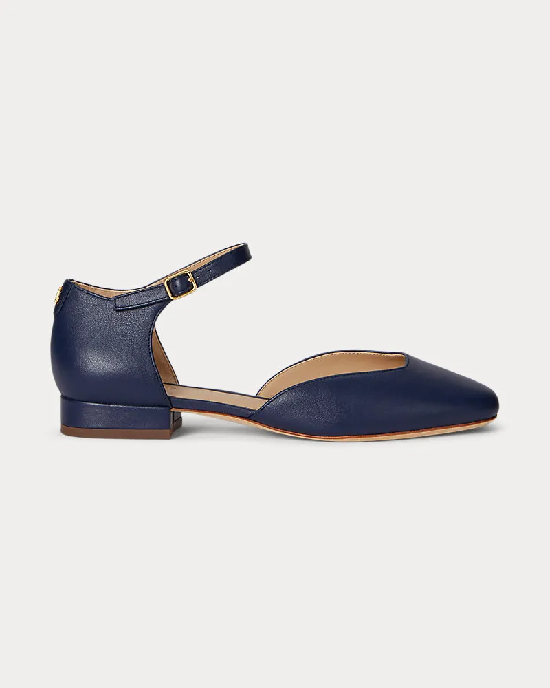 Ralph Lauren Mary Jane Emellie aus Nappaleder Blue
