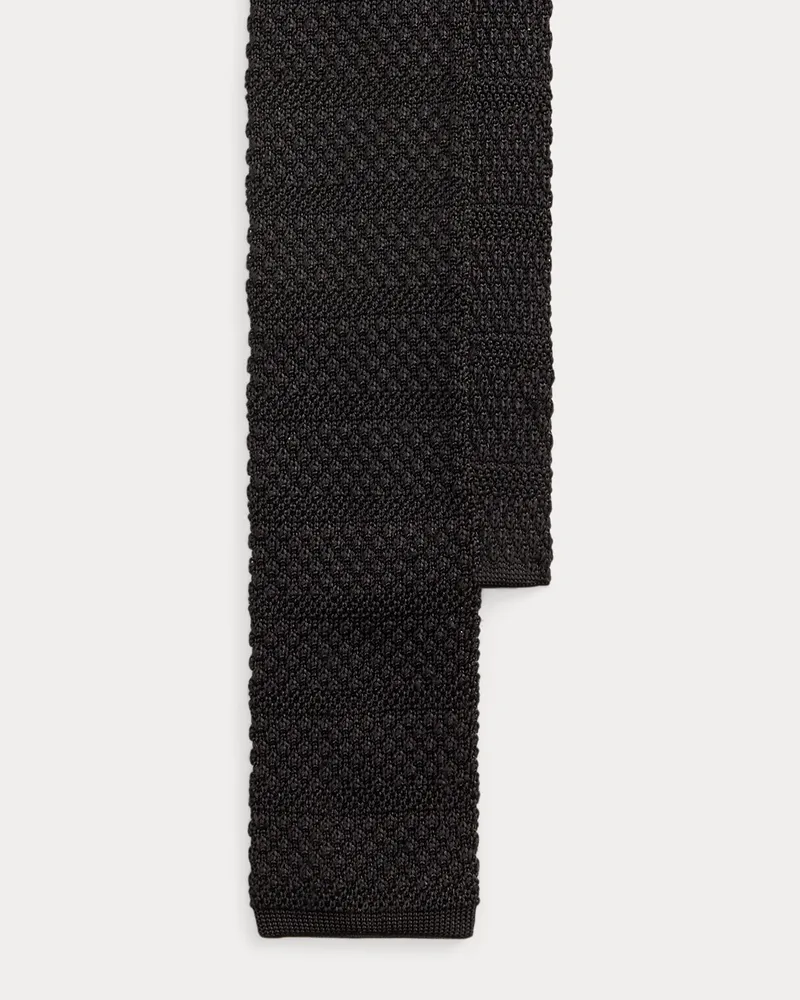 Ralph Lauren Strickkrawatte aus Seide Black