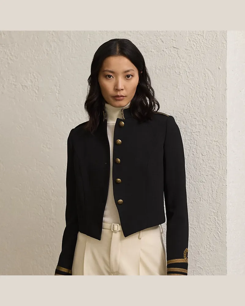 Ralph Lauren Jacke Carraway aus beidseitiger Wolle Black
