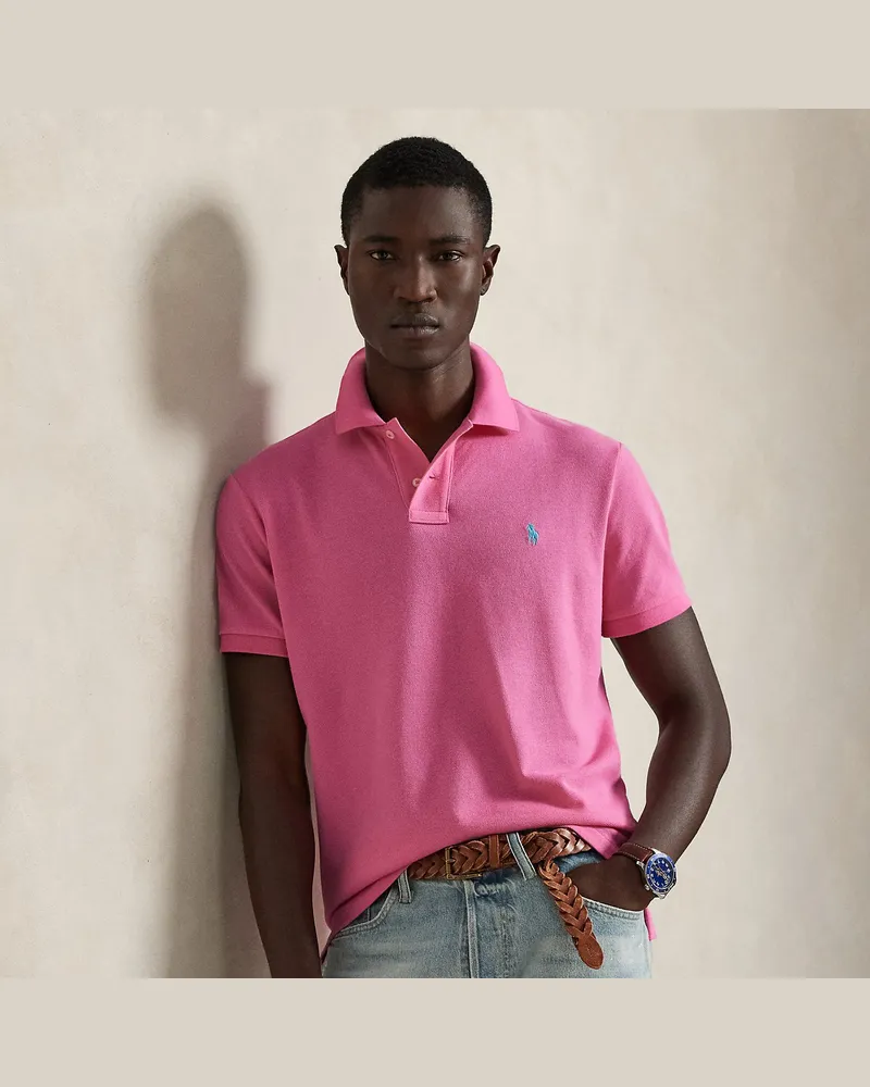Ralph Lauren Slim-Fit Poloshirt aus Piqué Pink