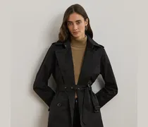 Zweireihiger Trenchcoat mit Baumwolle