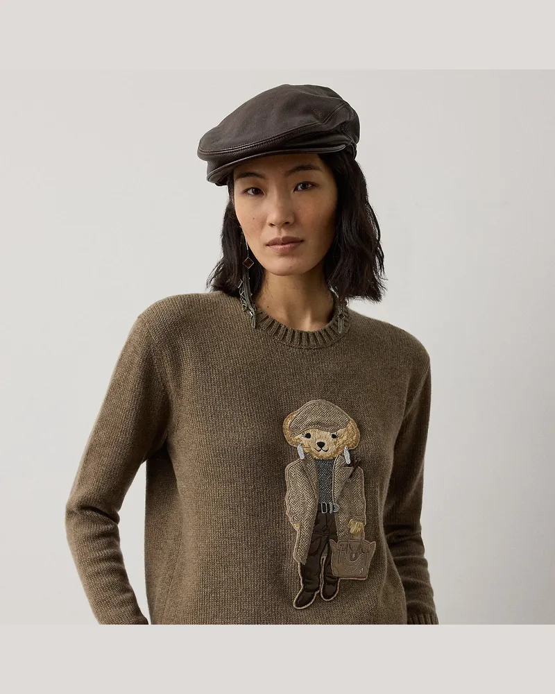 Ralph Lauren Kaschmirpullover mit Fall Polo Bear Tan