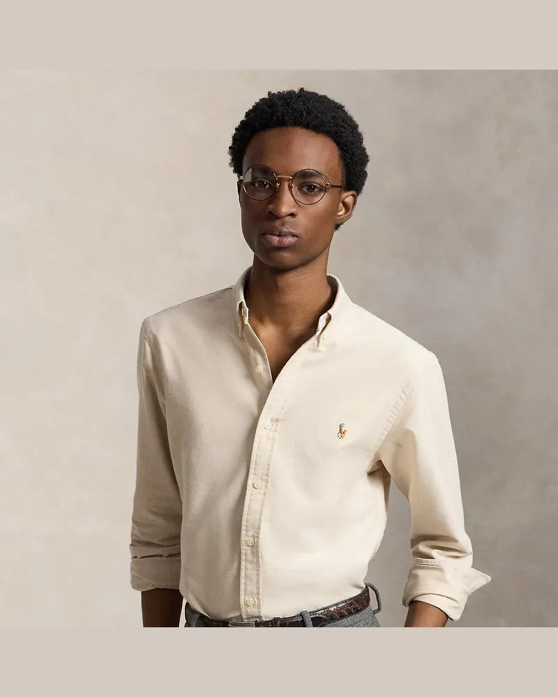 Ralph Lauren Slim-Fit Oxfordhemd Tan