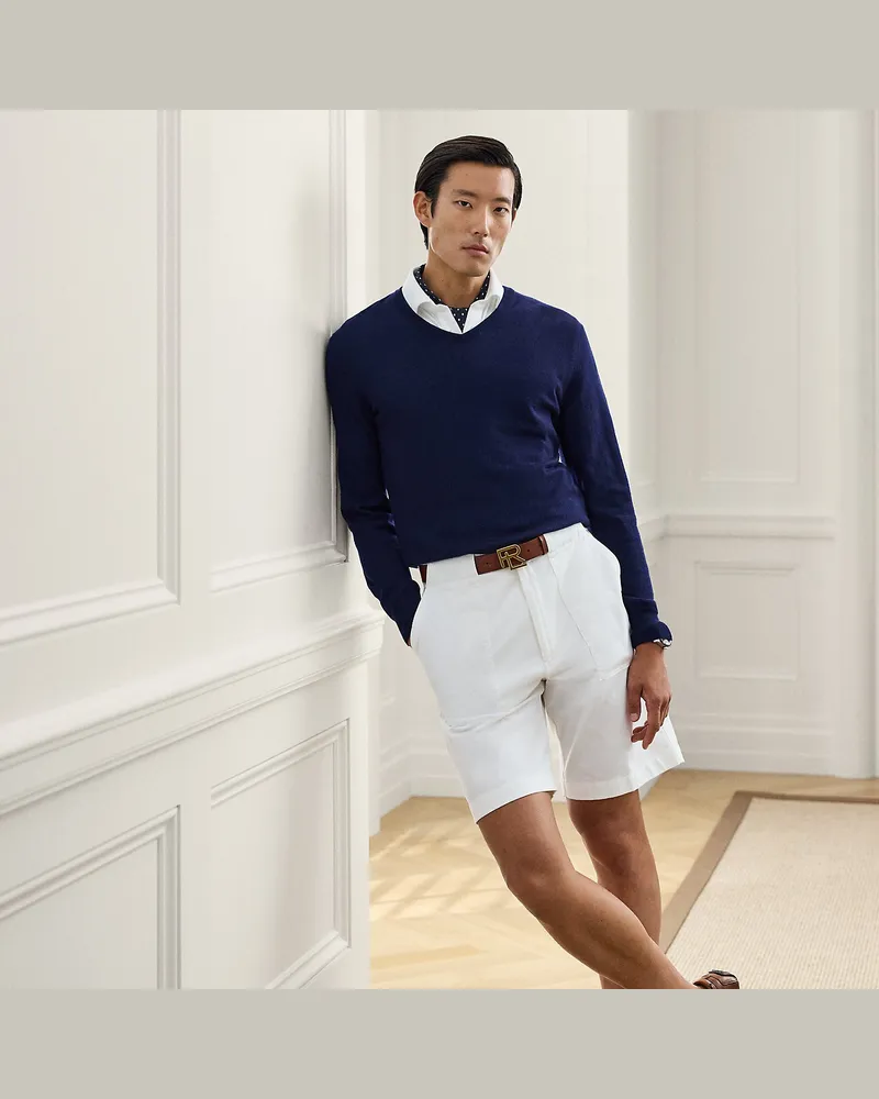 Ralph Lauren Handgeschneiderte Relaxed-Fit Shorts White