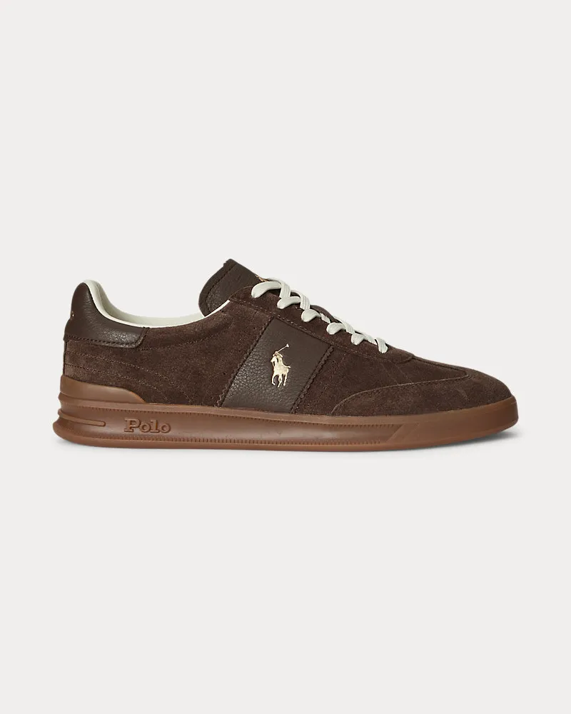 Ralph Lauren Sneaker Heritage Aera aus Wildleder Brown