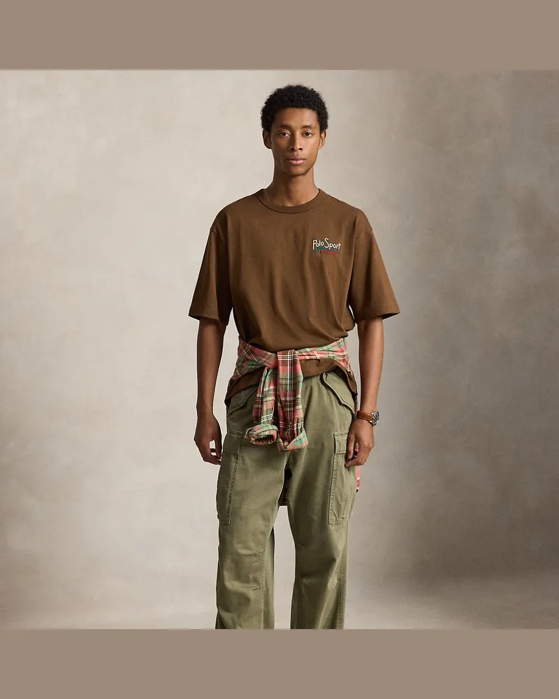 Ralph Lauren Relaxed-Fit T-Shirt Polo Sport Brown