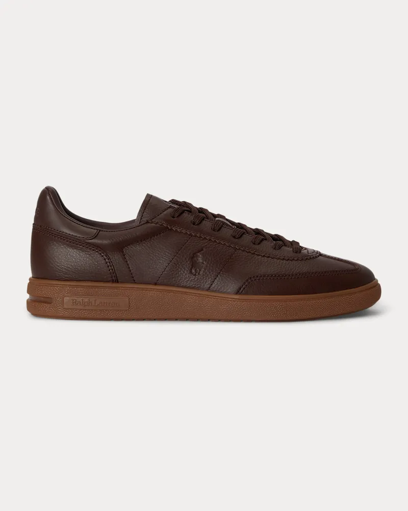 Ralph Lauren Ledersneaker Bedford Brown