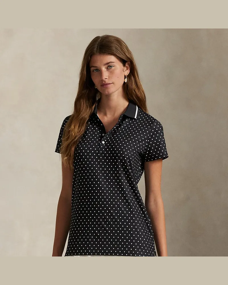 Ralph Lauren Tailored-Fit Poloshirt aus Stretchjersey Black