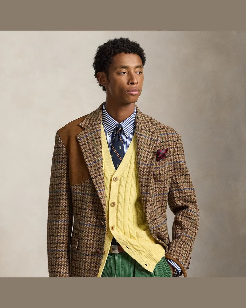 Ralph Lauren Sakko Heyworth aus kariertem Tweed Multi