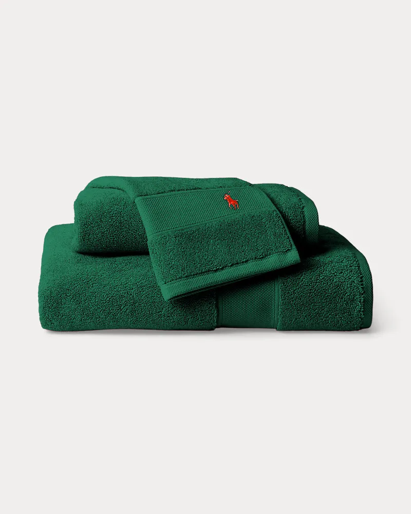 Ralph Lauren Home Das Polo-Handtuch und Badematte Green