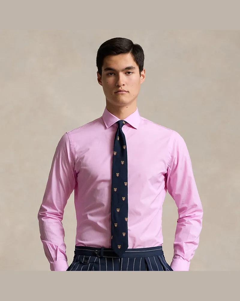 Ralph Lauren Custom-Fit Hemd aus Popeline Pink
